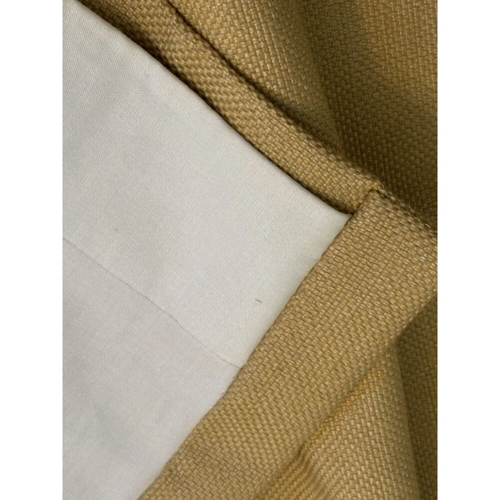 Custom Pinch Pleat Drapes Luxury Neutral Woven Curtain Cotton Set/2 97”